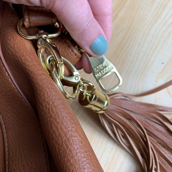 Steve Madden Marlow Cognac Tassel Bag - Picture 9 of 9
